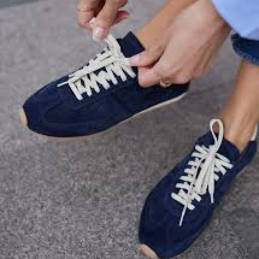 Dolce Vita Navy and White Sneakers